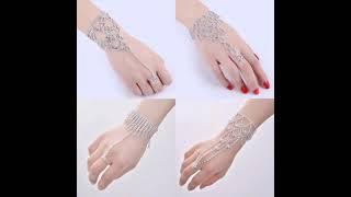 Trending  Finger Rings Bracelet ll TOP 25 Hand Jewellery Bracelets Bridal Fashion Jewellery 