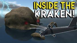 GOING INSIDE THE KRAKEN & SECRET BASE ATTACK - Simple Planes Creations Gameplay - EP 8