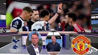 Man United vs Tottenham 0-3 Paul Scholes & Owen angry react to Loss  Ben Johnson Interview