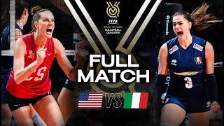  USA vs  ITA - Paris 2024 Olympic Qualification Tournament  Full Match - Volleyball