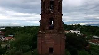 Drone Shot of Bantay Bell Tower
