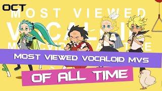 TOP 100 MOST VIEWED VOCALOID SONGS OF ALL TIME OCT 2023