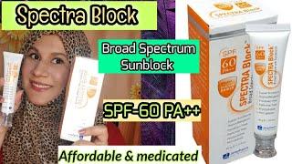 Spectra Block Spf 60 Broad Spectrum by JenPharm PakistanAffordable and best medicated sunblock 