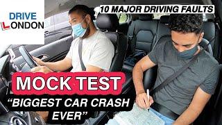 Biggest Car Crash Ever of a Learner Driving Mock Test UK - London 2021