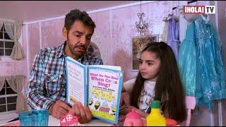 De la manera más divertida Eugenio Derbez ayuda a su hija Aitana a estudiar en casa  ¡HOLA TV