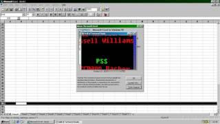 Microsoft Excel 95 Easter Egg - Hall of Tortured Souls