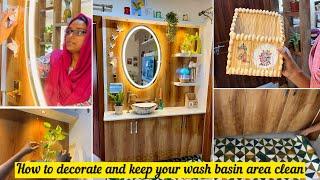 Washbasin area makeover  Best Expert Cleaning tips