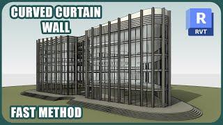 CURVED CURTAIN WALL - AUTODESK REVIT