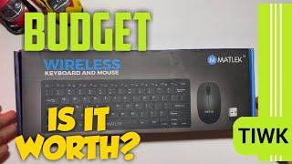 MATLEK Wireless Keyboard and Mouse Combo Unboxing & Review.  #wirelesskeyboardandmouse  #tech #tiwk
