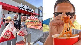 Trying Jollibee For The First Time  ALL NEW Orlando Location Opens Taste Test & Menu Rankings