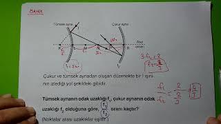 Küresel Aynalar-1 Çukur ve Tümsek Ayna -Soru ÇözümüKazım Hoca Pratik Fizik