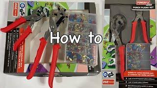 Powerfix + Profi Punch Pliers Set Unboxing  How to use Punch Pliers  Lidl middle aisle