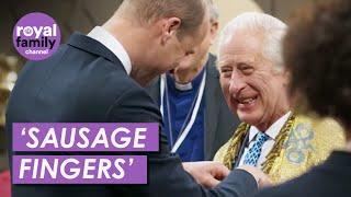 King Charles Jokes with Prince William about Sausage Fingers in Coronation Film