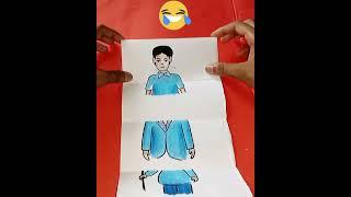 Paper folding drawing step by stepOil Pastel Simple Drawing #shorts #viral #art