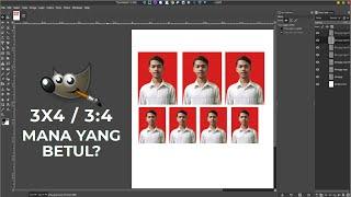 Cara Membuat Ukuran Pas Foto 4x6 dan 3x4 di GIMP