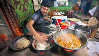 Tastiest Bangladeshi Street Food Kalai Roti Making + Eggplant Vorta  Kushtia Bangladesh