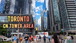Toronto Downtown Walking Tour Entertainment District Canada  4K