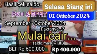 PKH Hari ini Cek Saldo PKH & BPNT september - oktober BLT Mitigasi 600.000? Ada Saldo Masuk Kks Kpm