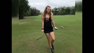 Hot golf girl amezing video