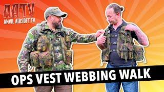 British Army OPS Vest  Webbing Walk  AATV EP216