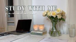 STUDY WITH ME 1 HOUR - pomodoro- with lofi chill music two times 25m 5min break