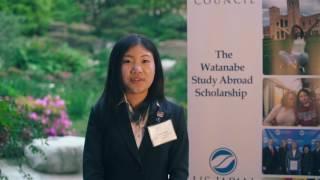 Watanabe Scholars Leadership Weekend Testimonial by Shiori Ono