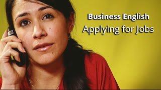 Business English -  Applying for Jobs - Part 1