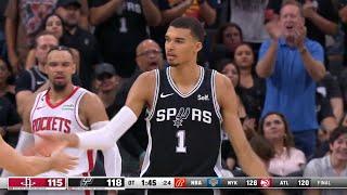 VICTOR ISNT HUMAN San Antonio Spurs vs Houston Rockets Final Minutes  2023-24 NBA Season