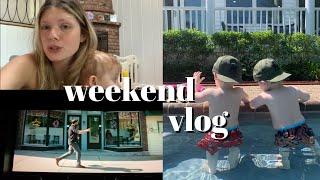 weekend vlog pool day naps away from home movie night and more