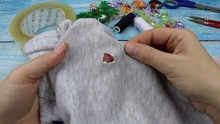 How to sew up a HOLE beautifully and neatly. Hidden seam.