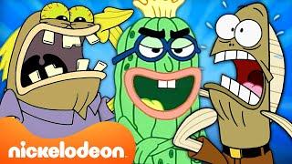 40 MINUTES Of SpongeBobs Best Background Characters  Nickelodeon Cartoon Universe