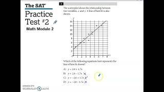 SAT Practice Test #2 Math Module 2 Problem #3