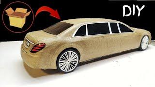 How to Make  Mercedes Maybach S Class  DIY Cardboard Craft Car