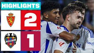 REAL ZARAGOZA 2 - 1 LEVANTE UD  HIGHLIGHTS LALIGA HYPERMOTION