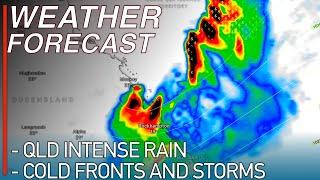 Intense Rainfall and Severe Thunderstorms Forecast to Lash Central Queensland and Brisbane Today