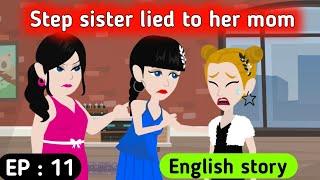 Step sister part 11  English story  Learn English  Animated stories  Sunshine English