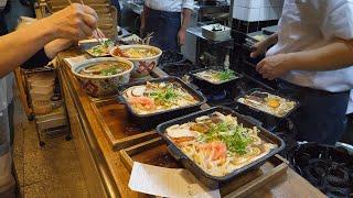 130년된 일본 철판 우동 전문점  130-year-old teppanyaki udon restaurant in japan