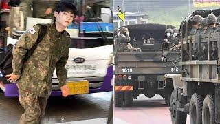 Twenty Minutes Ago Jungkook Had This Incident While Driving A Military Car