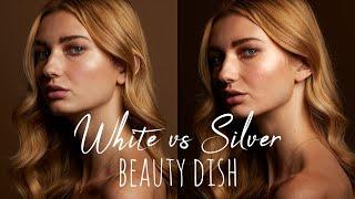 White vs Silver Beauty Dish - Which should you use?