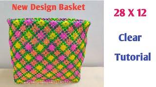 Wire koodai - Full Tutorial  28 X 12 Patten 2.5 Roll Basket  Normal Knot And Crosscut Basket