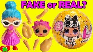 Opening FAKE or REAL LOL Surprise Confetti Pop Series 3 Wave 2