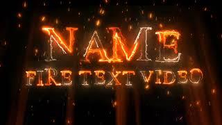 Fire Text Name Art Latter Video Editing #technicalbibhashpro #Comingsoon
