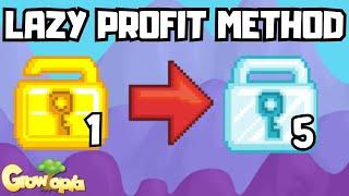 LAZY PROFIT METHOD for new Players in Growtopia How to get rich?