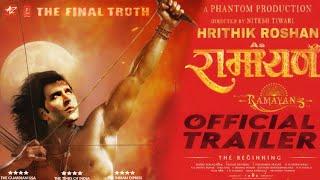 Ramayana - Official Trailer   Hrithik Roshan  Ranbir kapoor   dipeeka padukone   Nitesh Tiwari