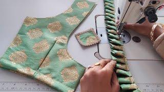 Beautiful Blouse Design Cutting and stitching । Back neck design। Blouse Designs ।