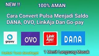 Cara Tukar Pulsa Menjadi Uang Saldo DANA OVO LinkAja