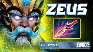 Zeus Livewire Facet 7.36 Patch19Kills Witch Blade Builds Immortal 11K MMR