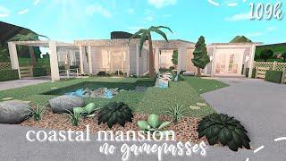 Bloxburg Coastal Mini Mansion No Gamepasses  Speed Build