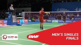 MS  LIN Dan CHN 1 vs Jonatan CHRISTIE INA 2  BWF 2018