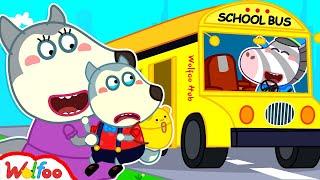 Dont Cry Baby Wolfoo - First Ride on the Bus - Baby Stories for Kids  Wolfoo Hub